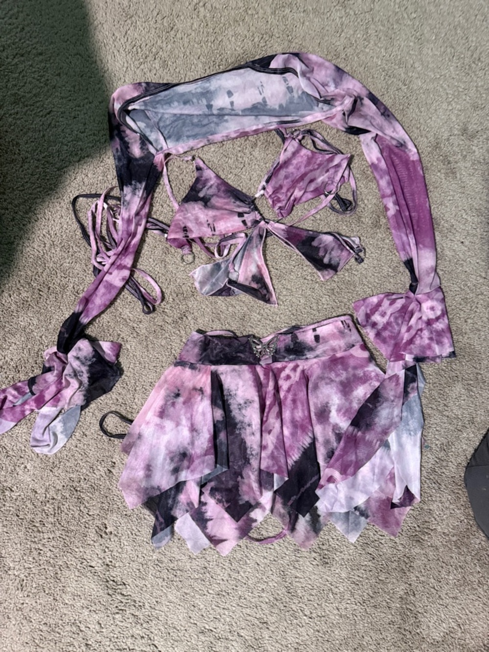 Butterfly rave outfit